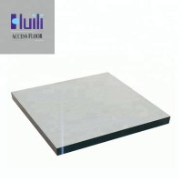 Bare calcium sulphate access floor with PVC edge trim